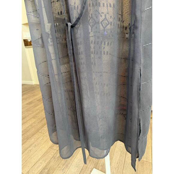 Soft Surroundings Ibiza Dress Size Petite XL Dark grey/purple missing slip - Picture 4 of 9